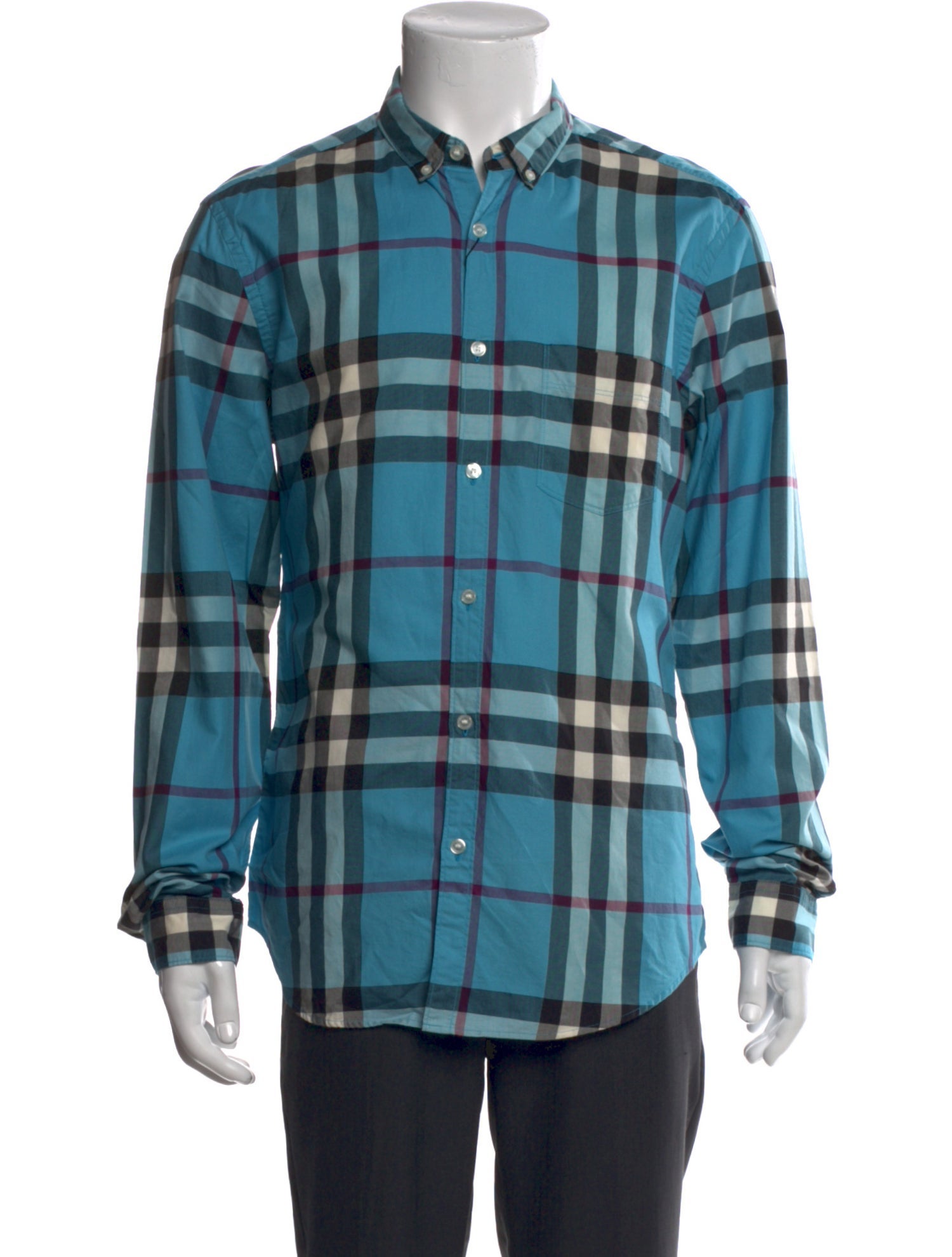 Burberry Brit Exploded Check Pattern Long Sleeve Shirt w/ Tags