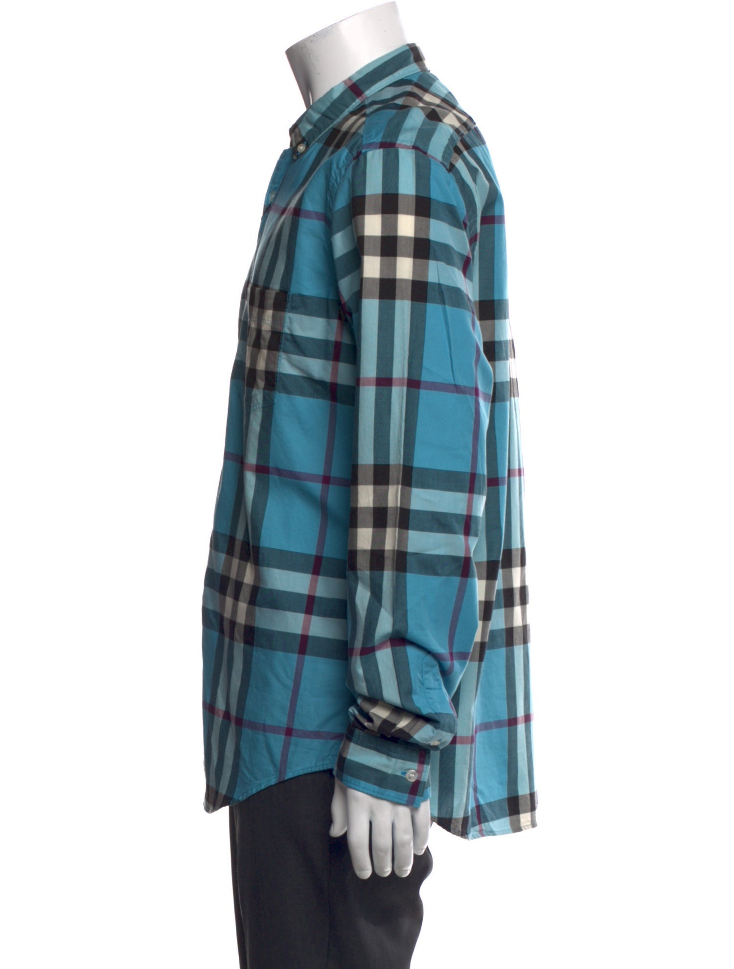 Burberry Brit Exploded Check Pattern Long Sleeve Shirt w/ Tags