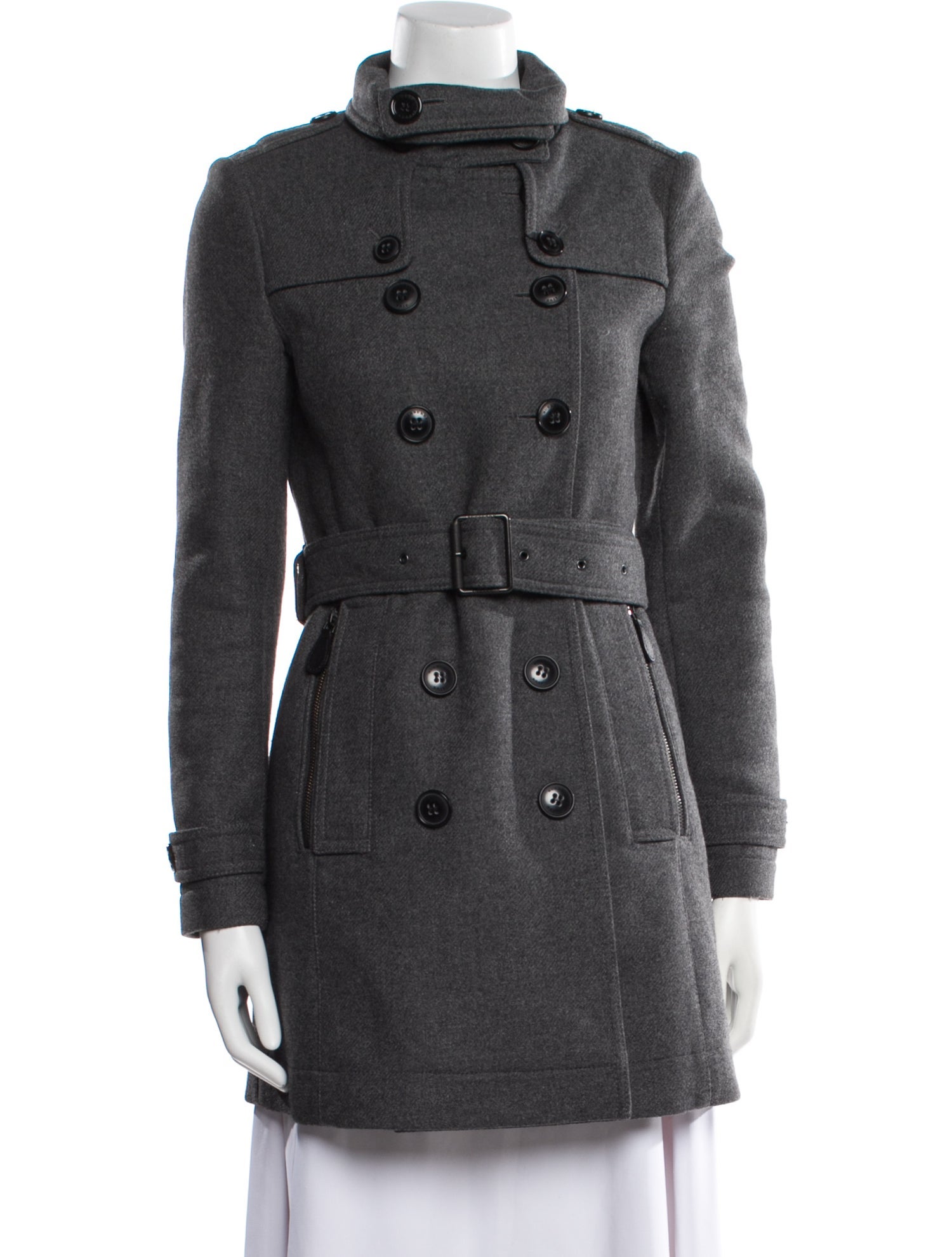 Burberry Brit Virgin Wool Trench Coat