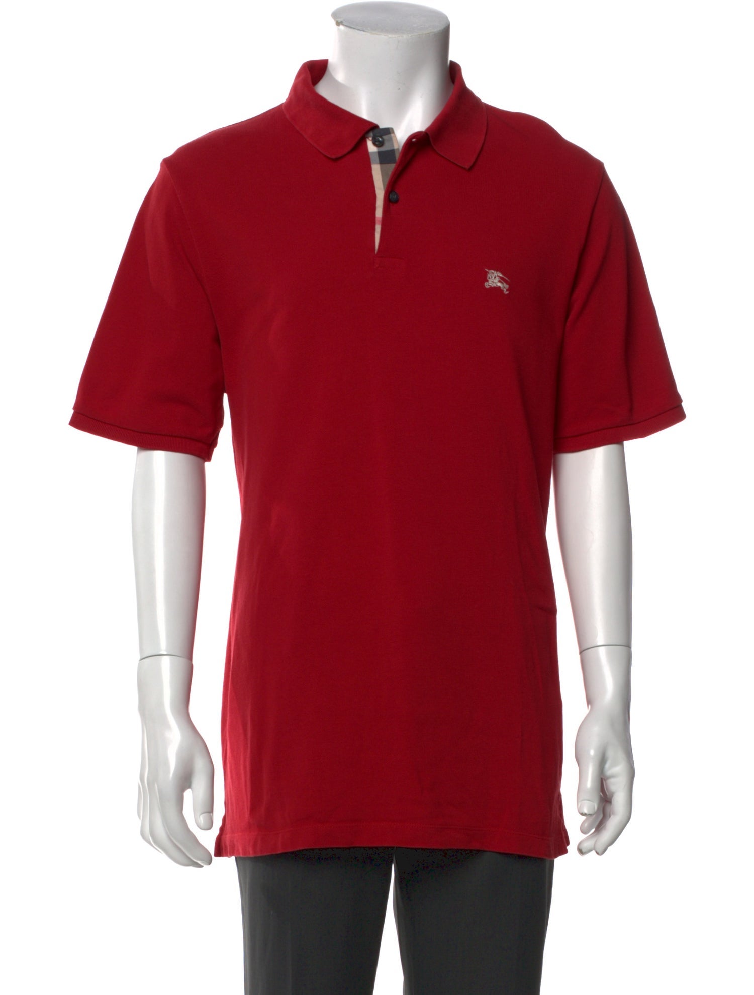 Burberry Brit V-Neck Short Sleeve Polo Shirt