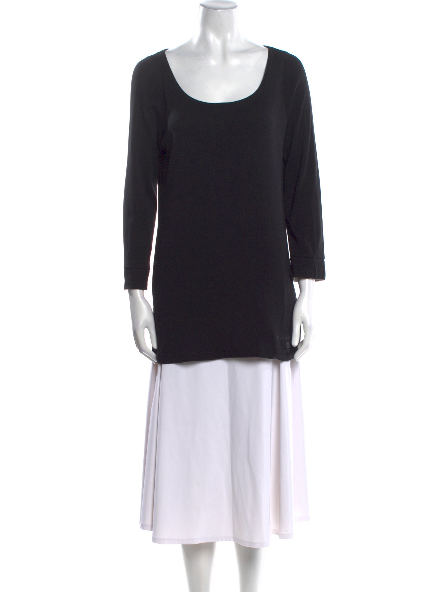 Burberry Brit Scoop Neck Three-Quarter Sleeve Tunic