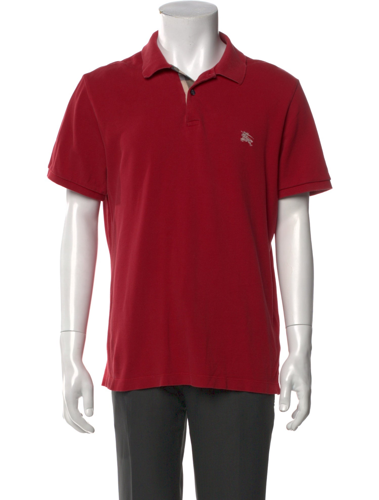 Burberry Brit Nova Check Pattern Collar Polo Shirt