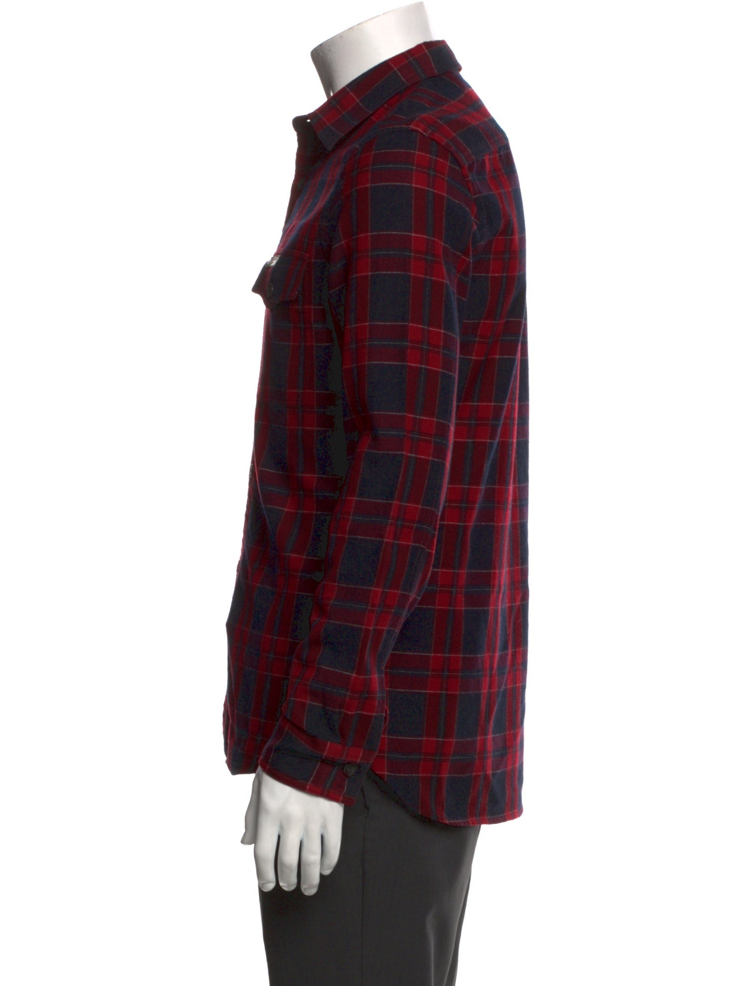 Burberry Brit Plaid Print Long Sleeve Shirt