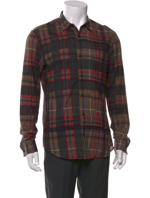 Burberry Brit Exploded Check Pattern Long Sleeve Shirt