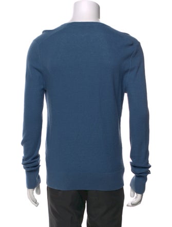 Burberry Brit Nova Check Pattern Scoop Neck Henley