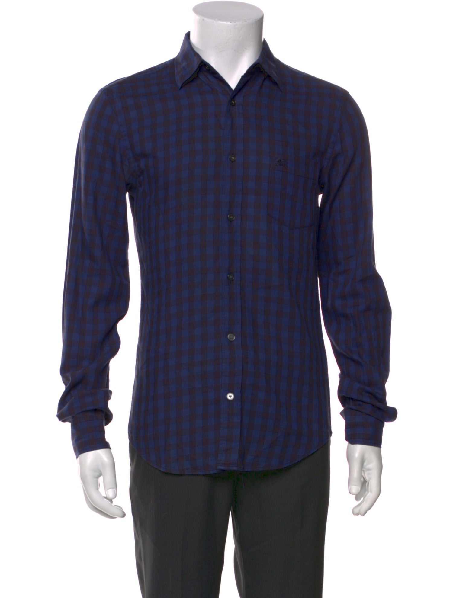 Burberry Brit TB Monogram Plaid Print Shirt