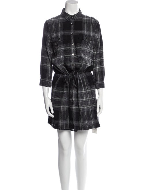 Burberry Brit Plaid Print Mini Dress
