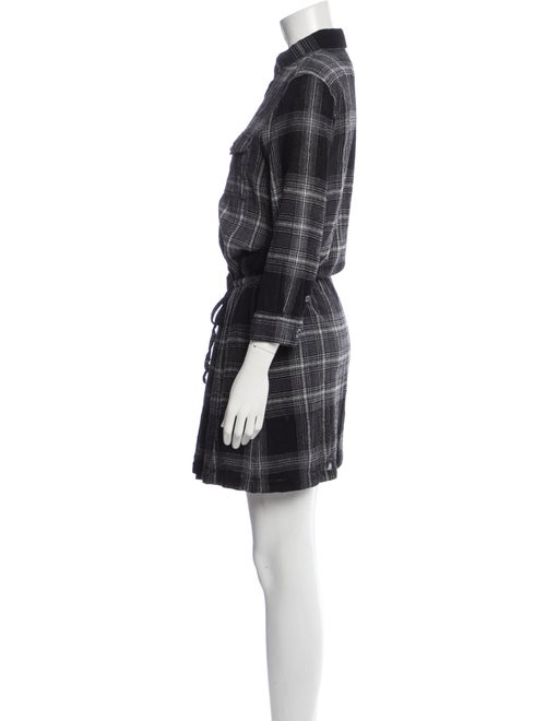 Burberry Brit Plaid Print Mini Dress