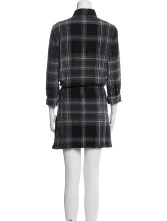 Burberry Brit Plaid Print Mini Dress