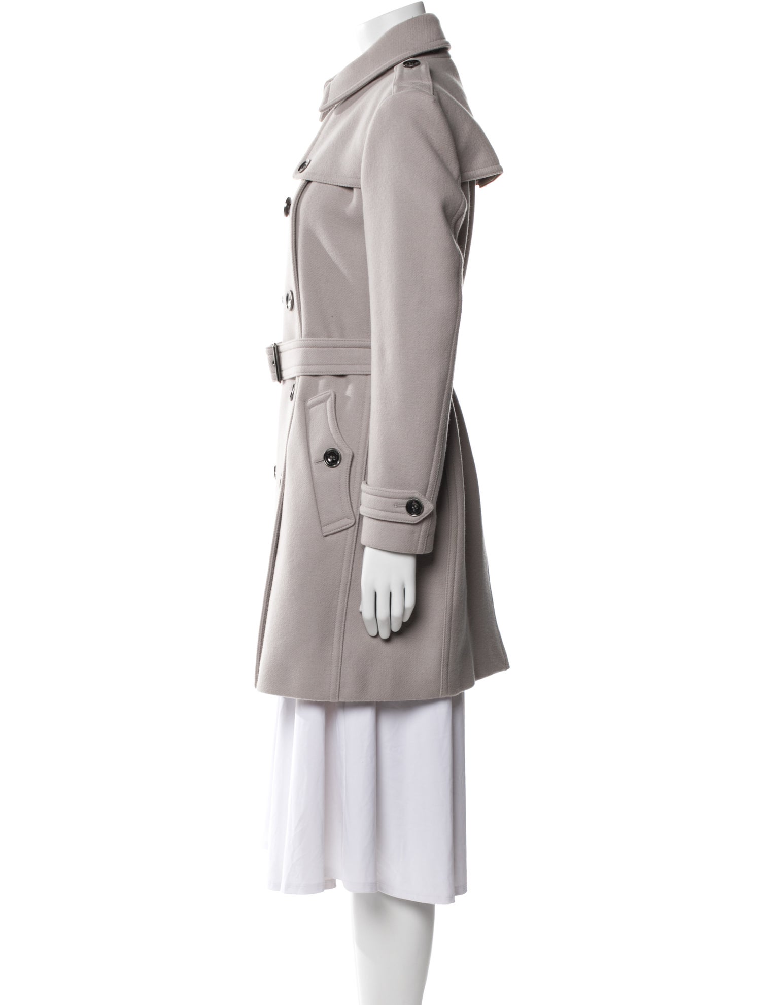 Burberry Brit Virgin Wool Trench Coat