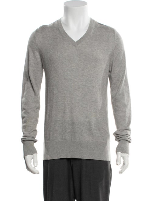 Burberry Brit Nova Check Pattern V-Neck Pullover