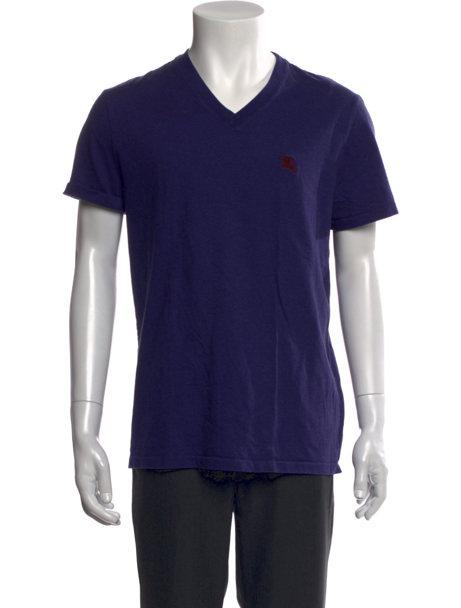 Burberry Brit Signature Logo V-Neck T-Shirt