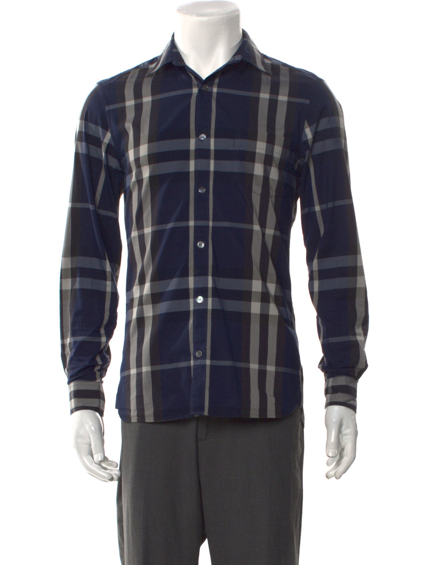 Burberry Brit House Check Pattern Long Sleeve Shirt