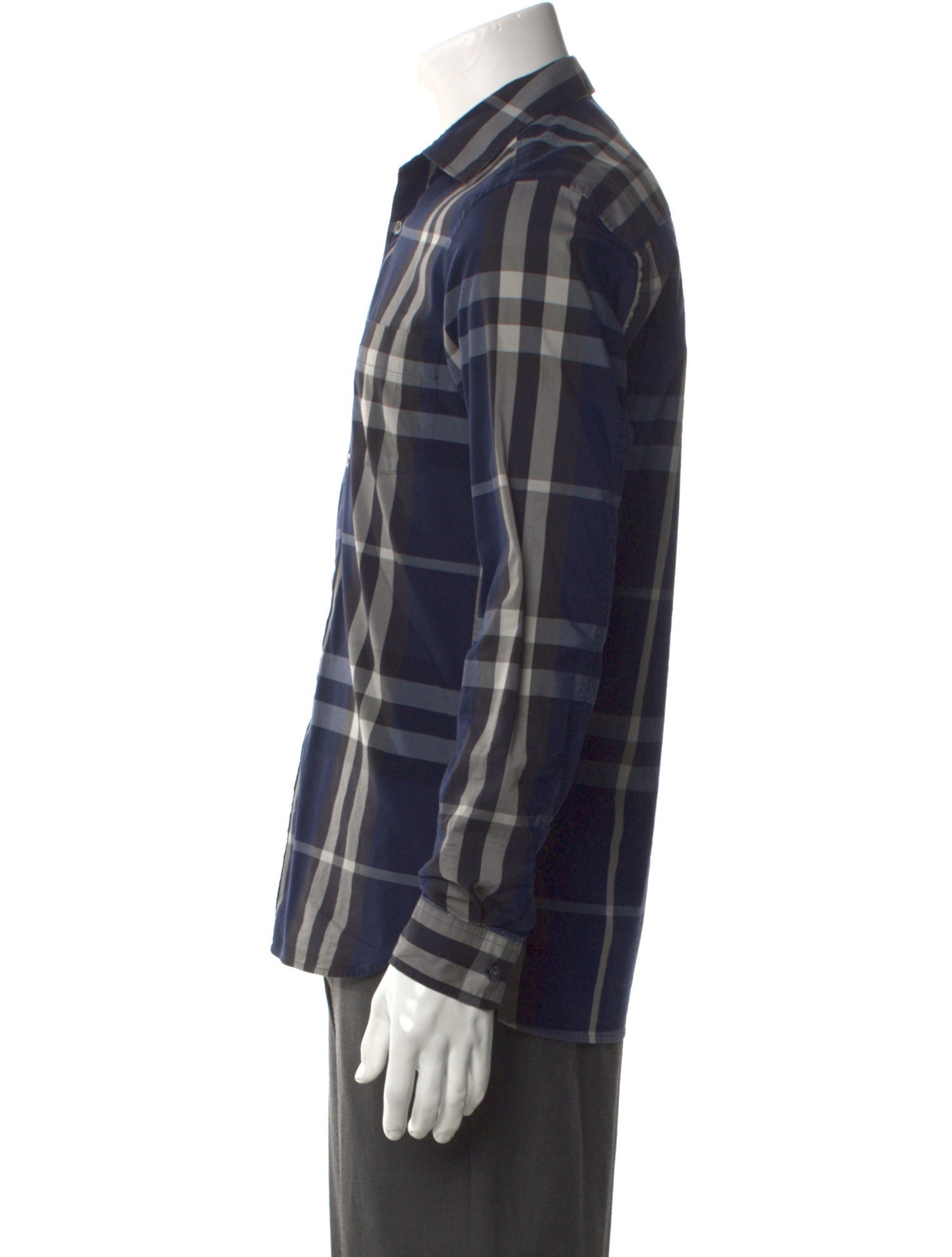 Burberry Brit House Check Pattern Long Sleeve Shirt