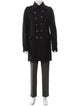 Burberry Brit Exploded Check Pattern Wool Trench Coat