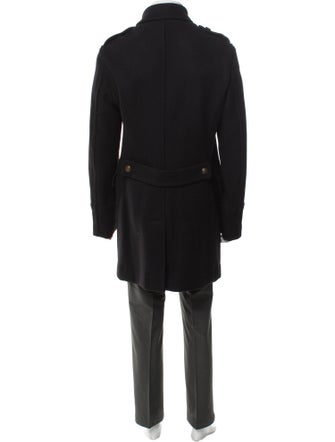 Burberry Brit Exploded Check Pattern Wool Trench Coat