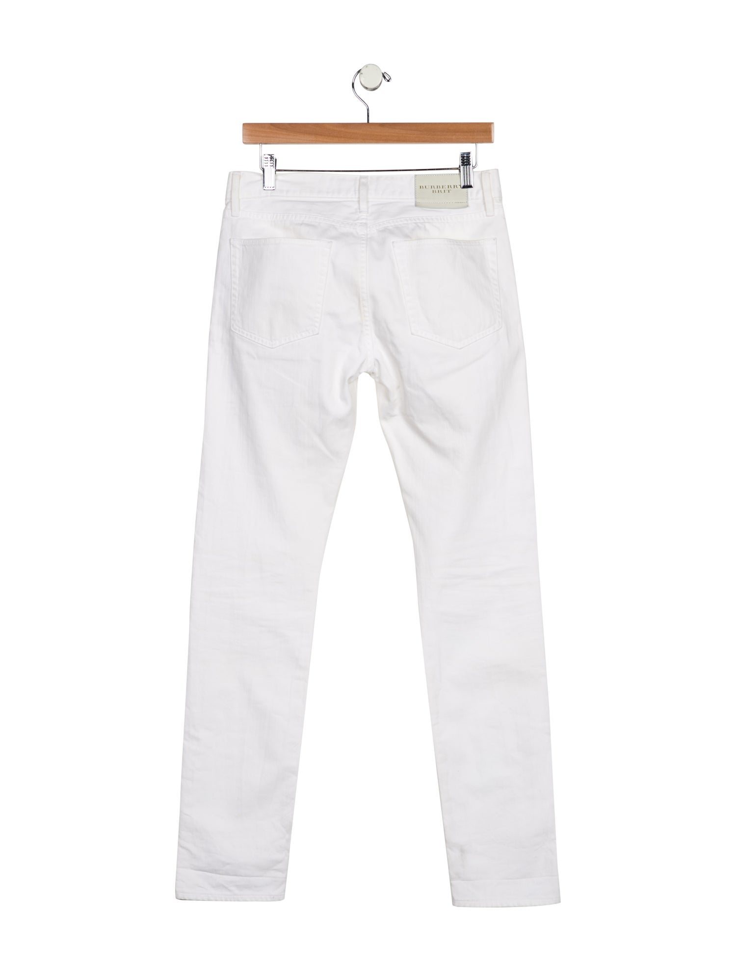 Burberry Brit Mid-Rise Straight Leg Jeans