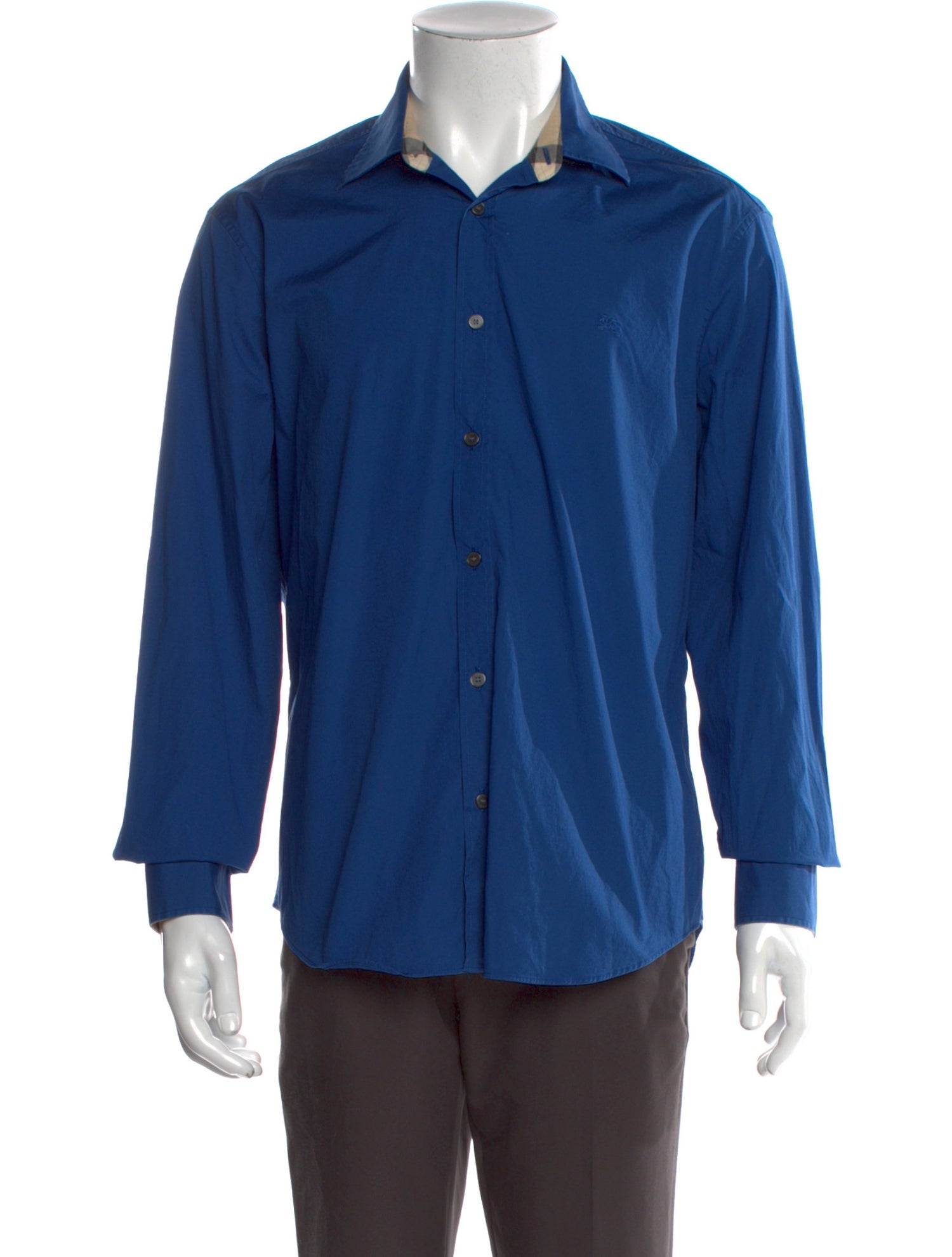 Burberry Brit Nova Check Pattern Long Sleeve Dress Shirt