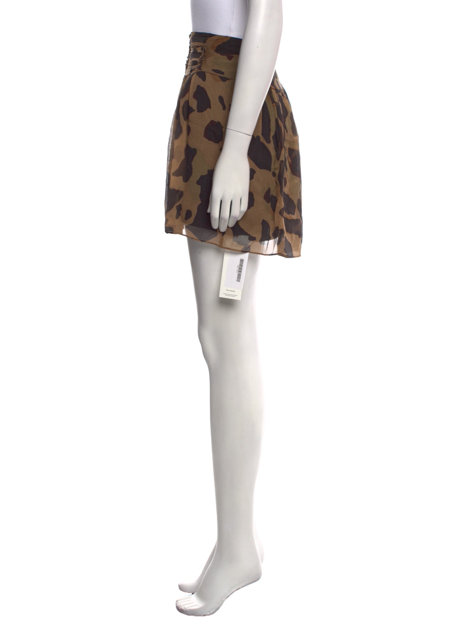 Burberry Brit Silk Mini Skirt