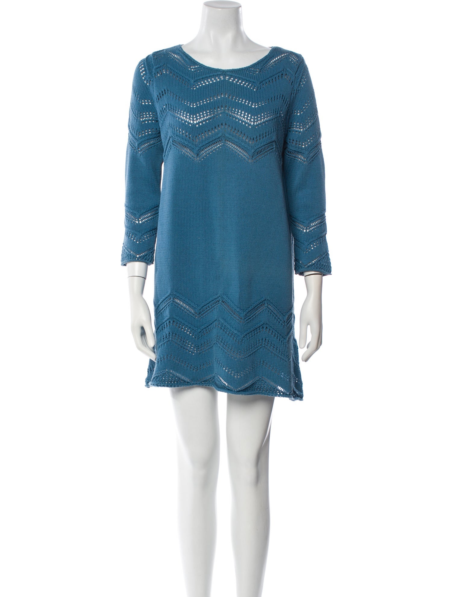 Burberry Brit Scoop Neck Mini Dress