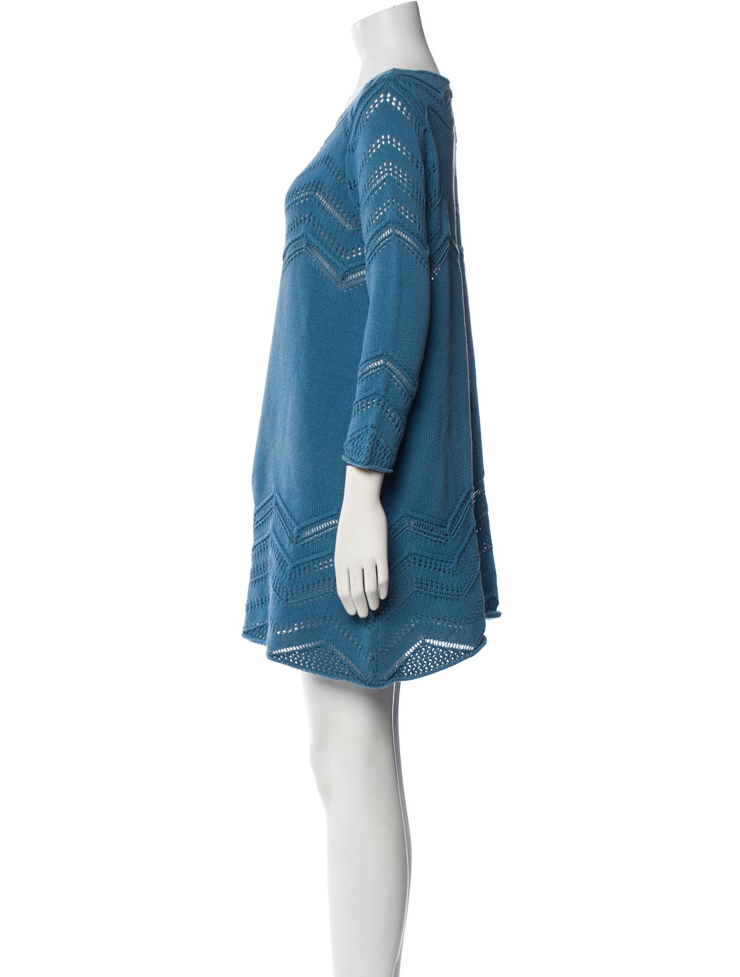 Burberry Brit Scoop Neck Mini Dress