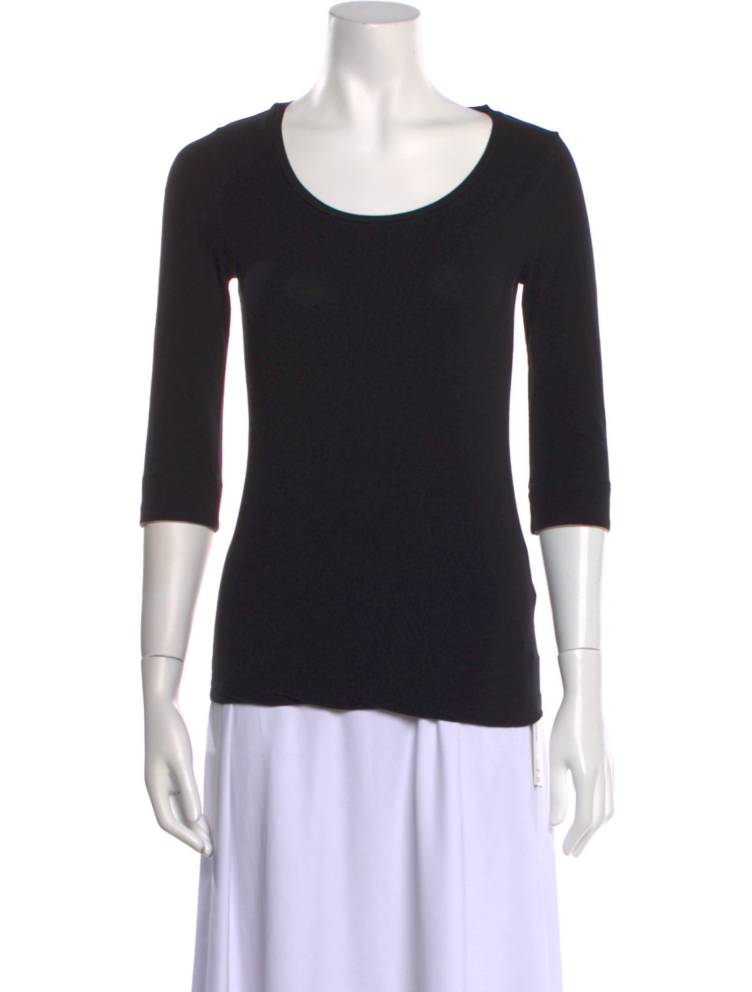 Burberry Brit Scoop Neck Three-Quarter Sleeve T-Shirt