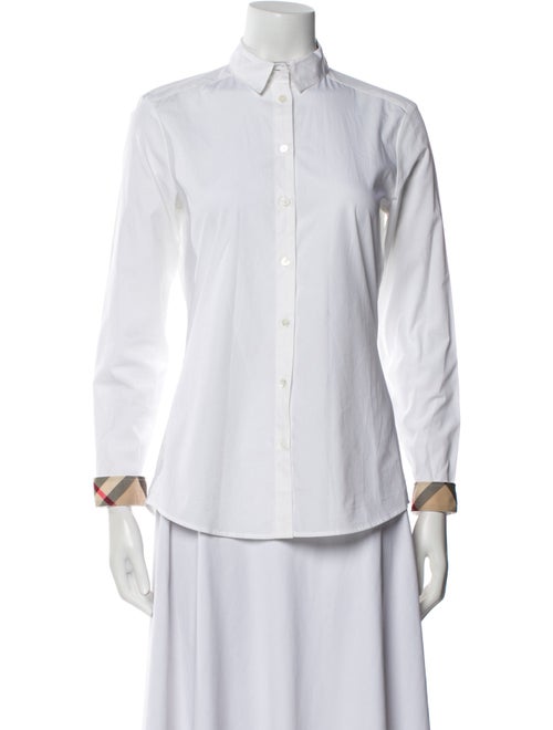 Burberry Brit Long Sleeve Button-Up Top