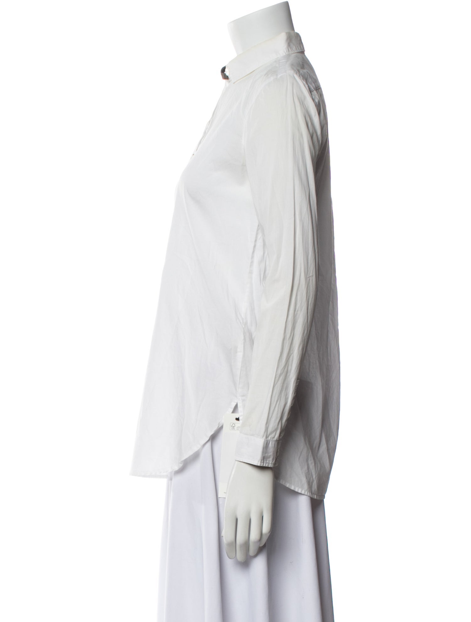 Burberry Brit Long Sleeve Button-Up Top