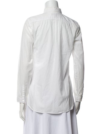 Burberry Brit Long Sleeve Button-Up Top