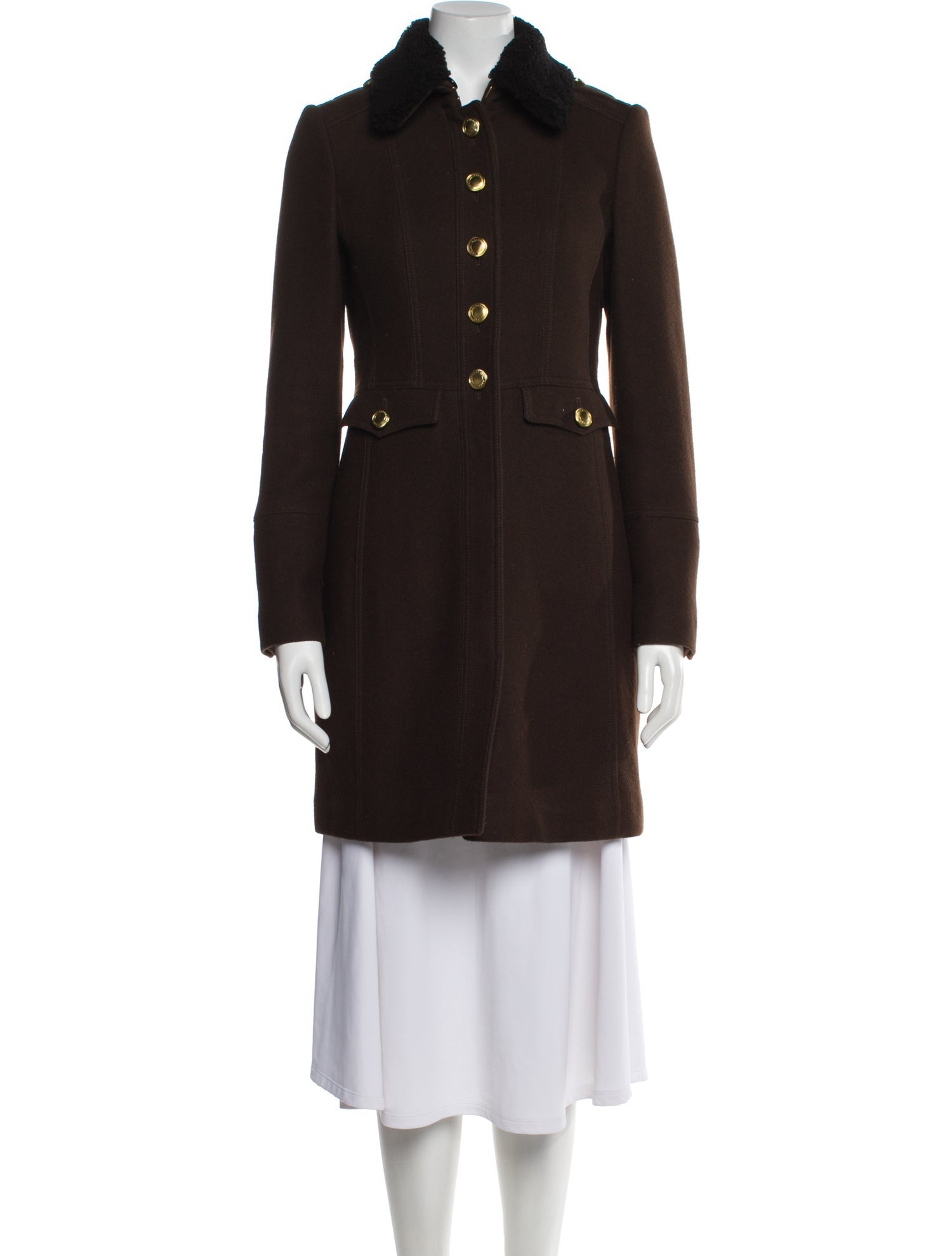 Burberry Brit Wool Fur Coat