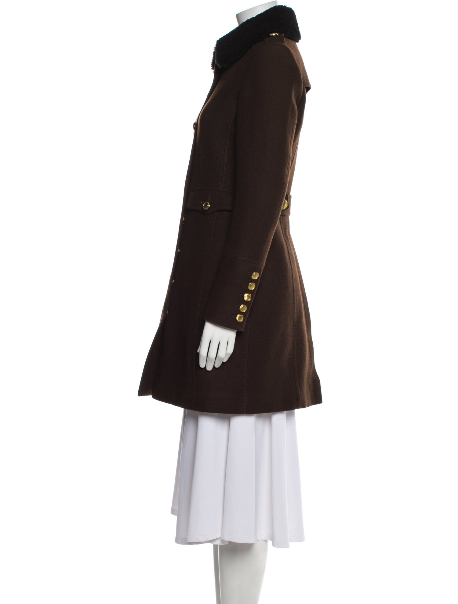 Burberry Brit Wool Fur Coat