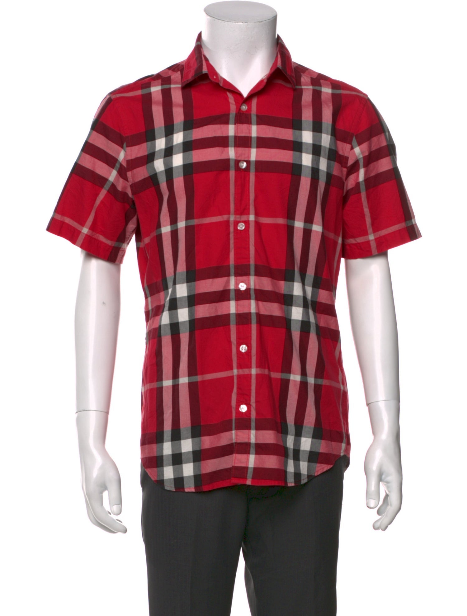 Burberry Brit Nova Check Pattern Short Sleeve Shirt