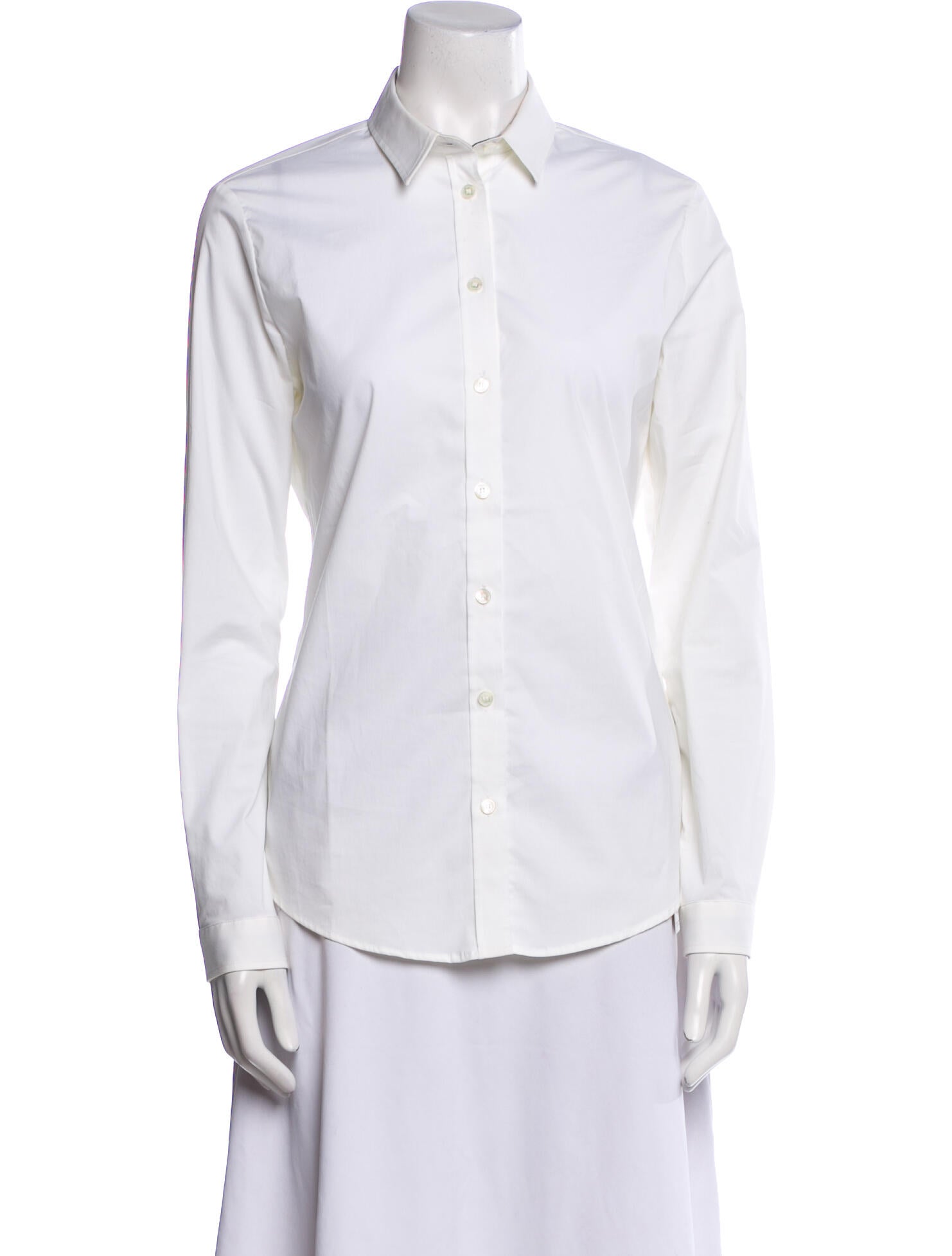 Burberry Brit Long Sleeve Button-Up Top