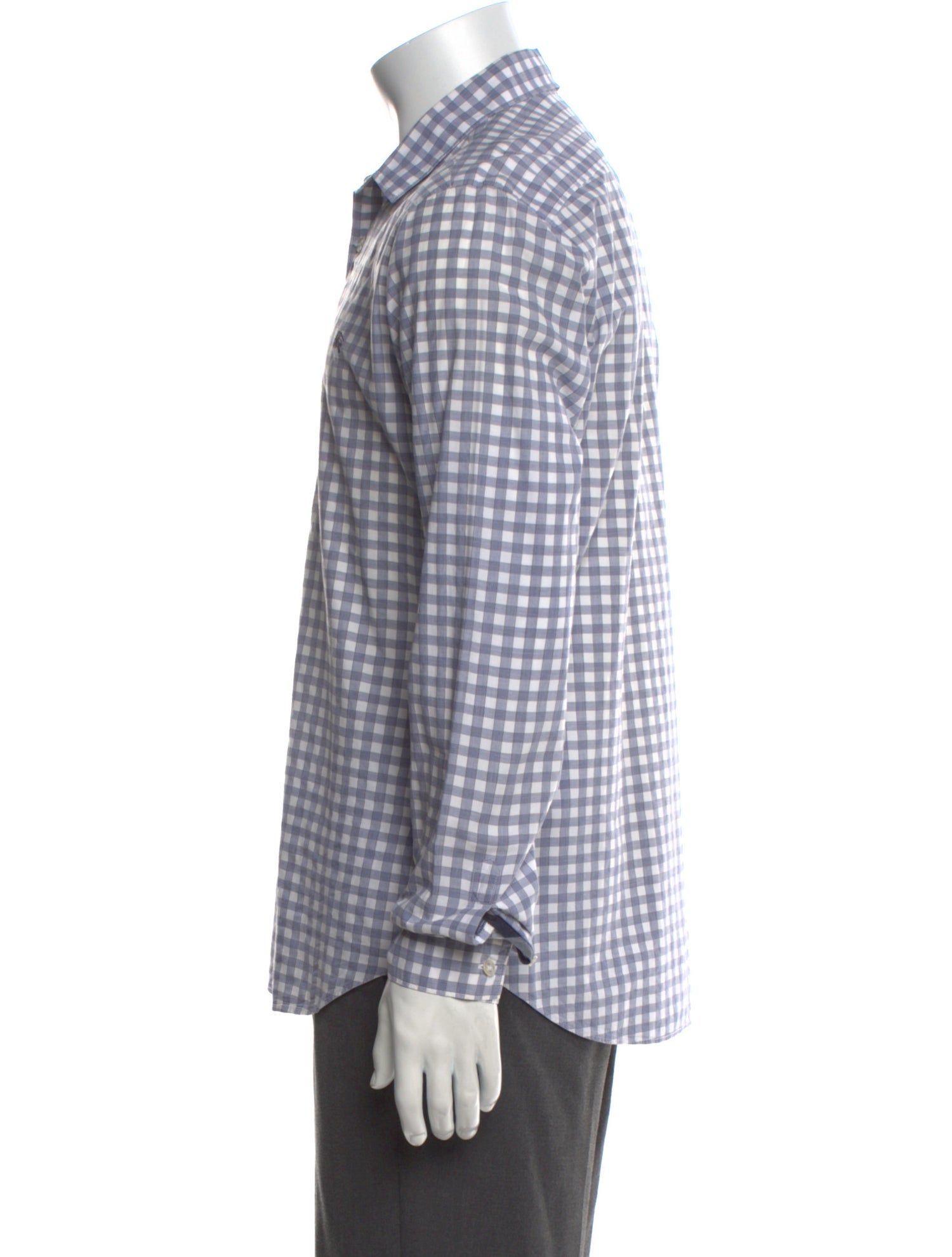 Burberry Brit Plaid Print Long Sleeve Dress Shirt