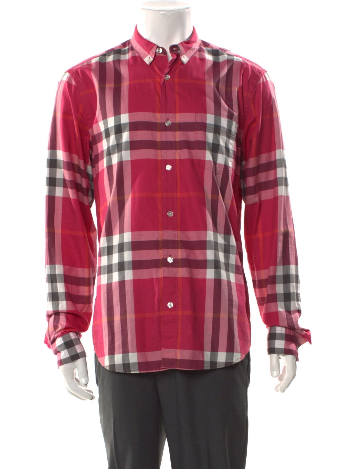 Burberry Brit Nova Check Pattern Long Sleeve Shirt