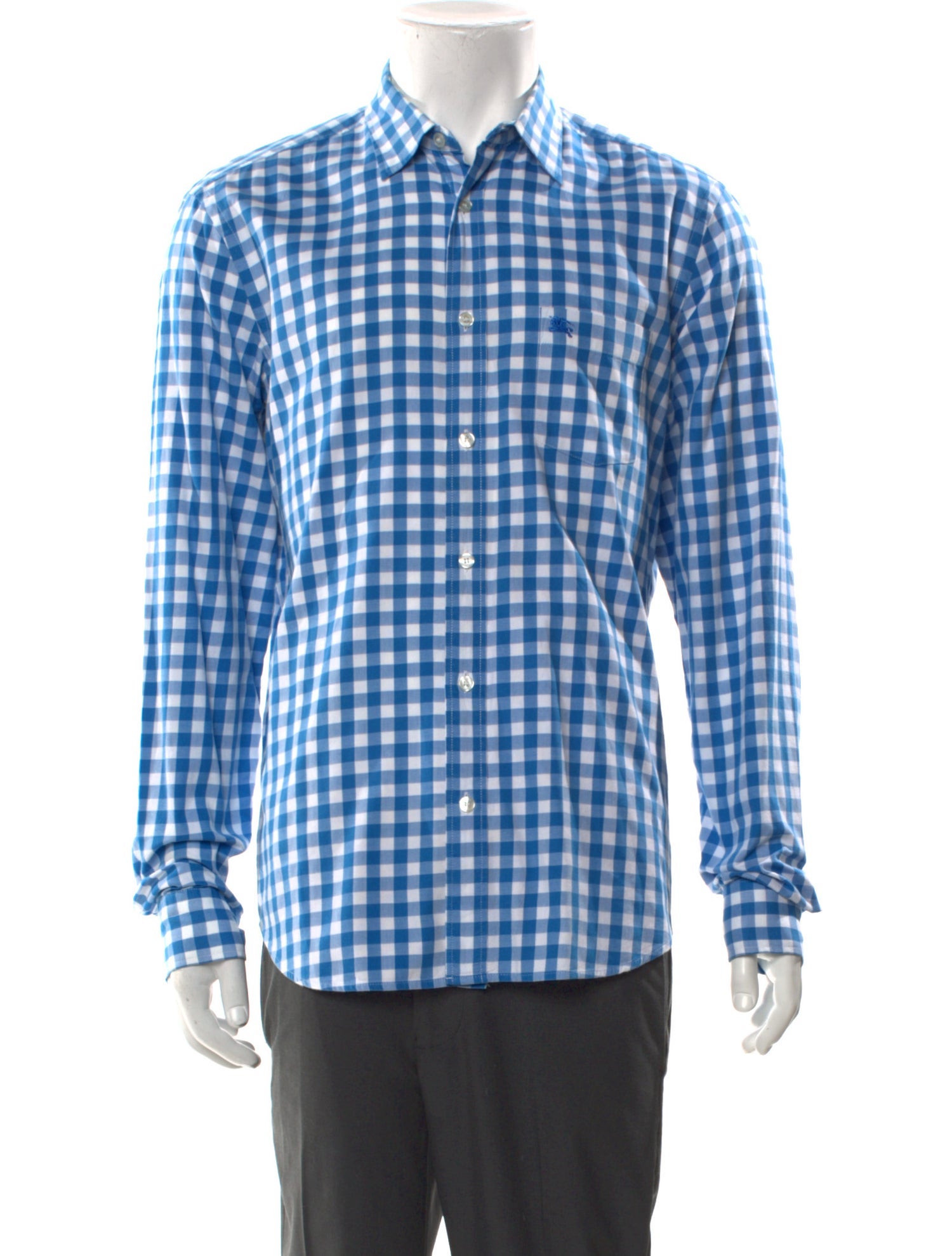 Burberry Brit Plaid Print Long Sleeve Shirt