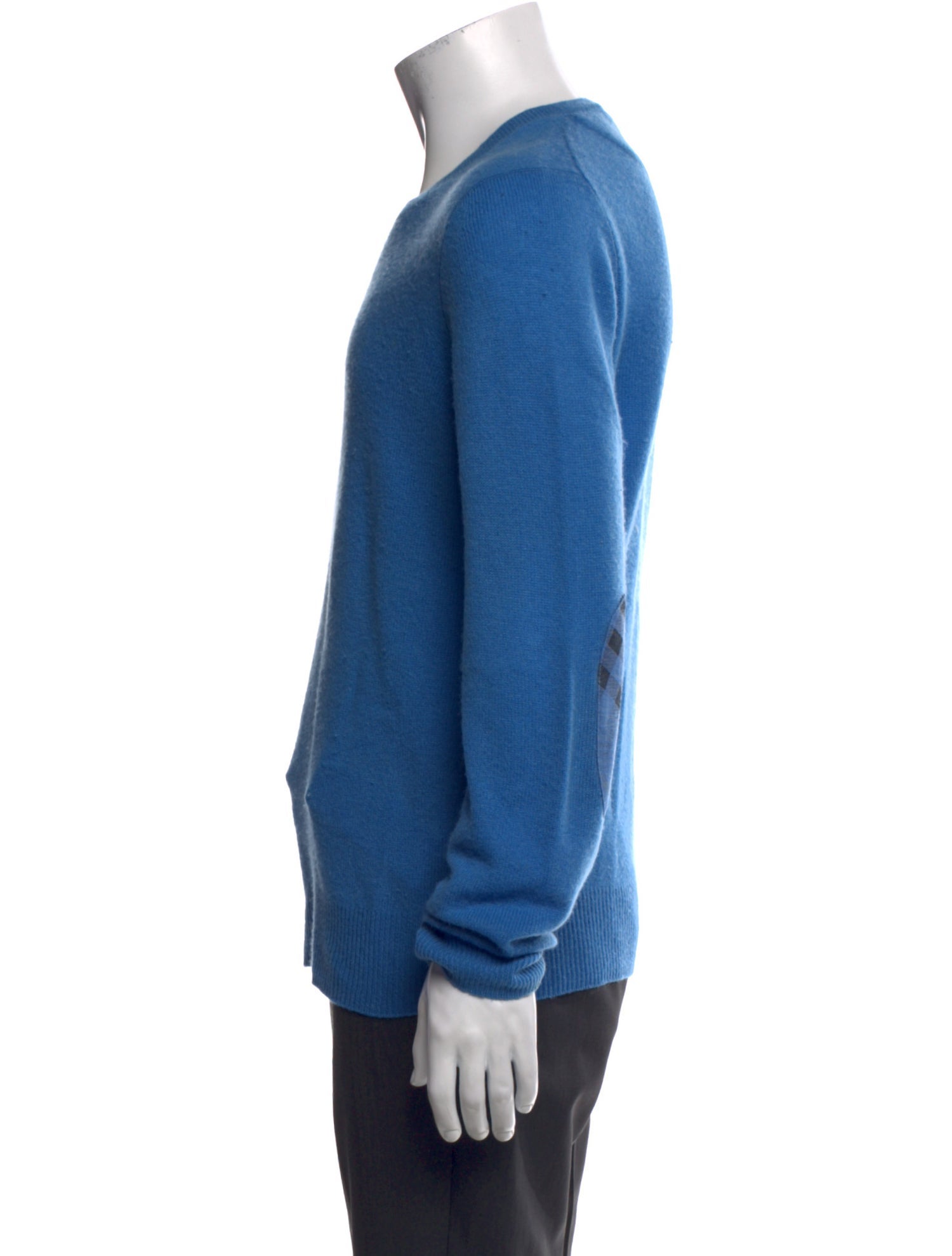 Burberry Brit Exploded Check Pattern Cashmere Pullover