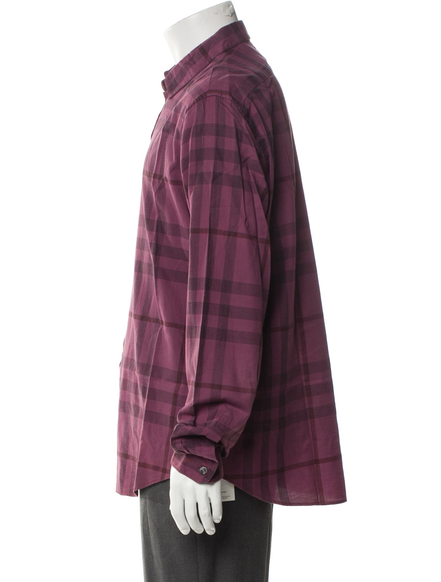 Burberry Brit Nova Check Pattern Long Sleeve Dress Shirt