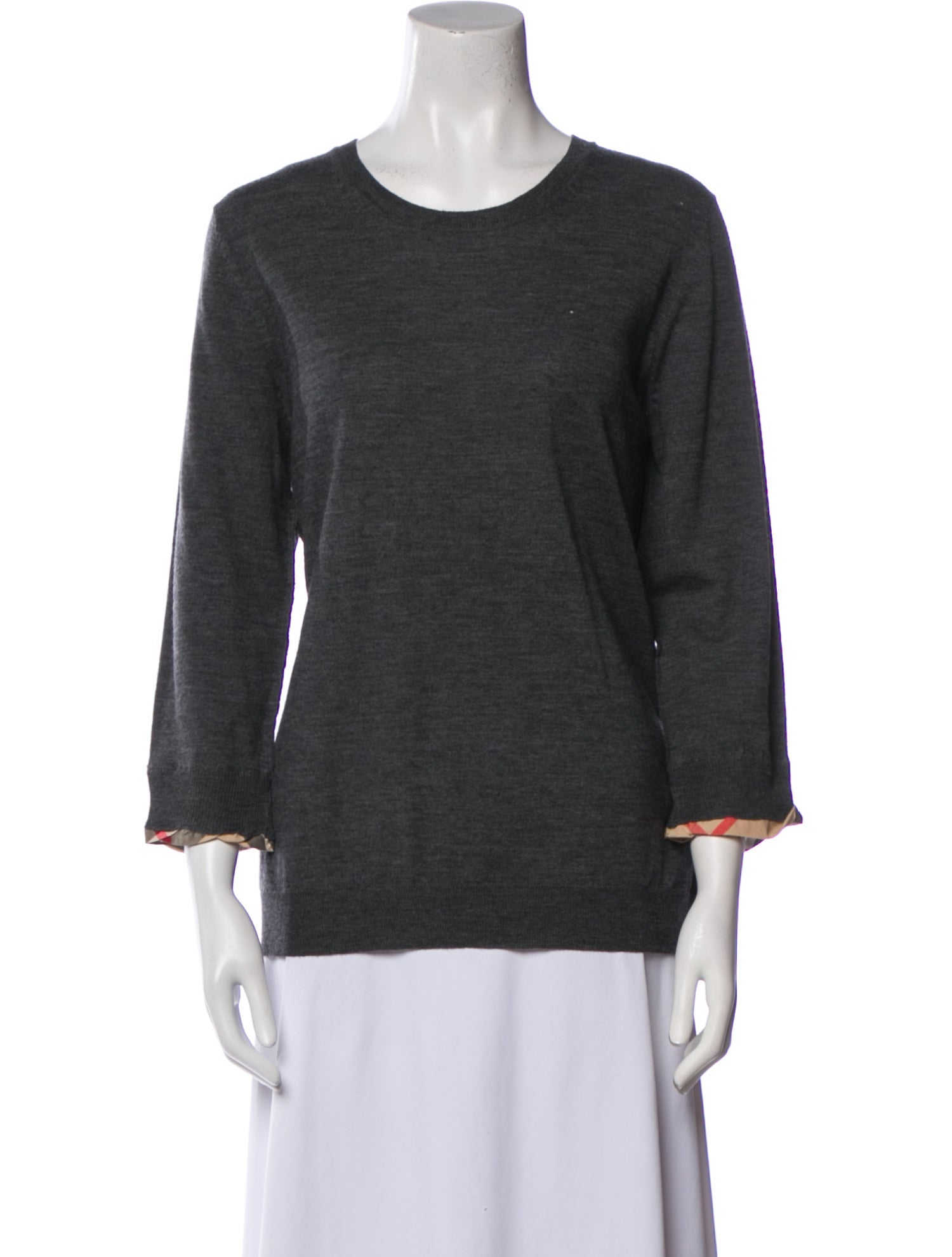 Burberry Brit Merino Wool Scoop Neck Sweater