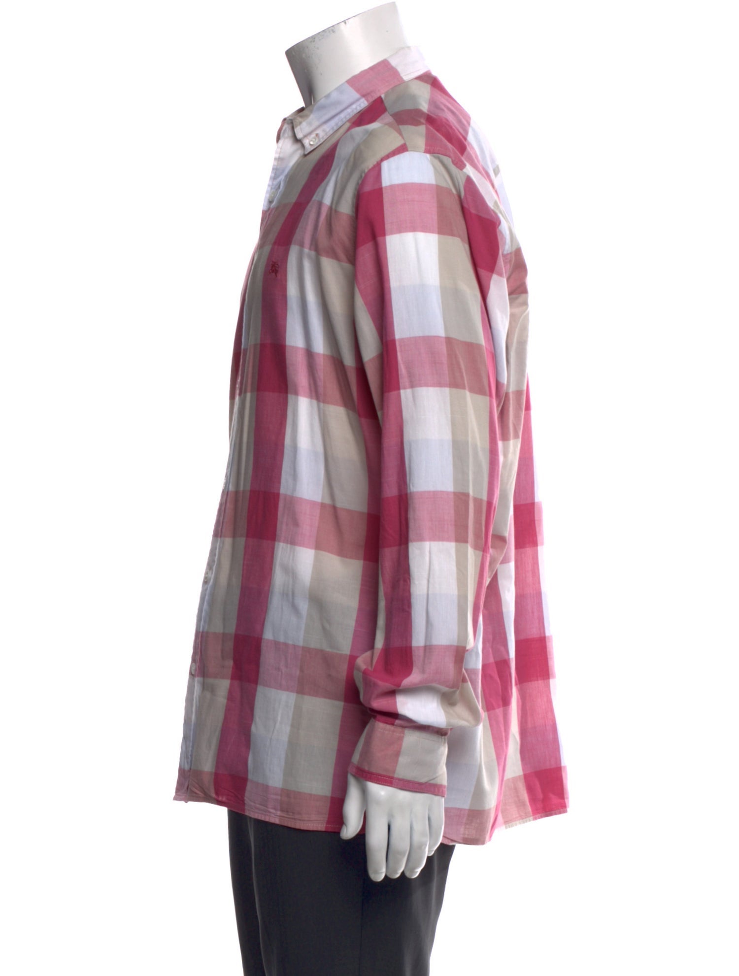 Burberry Brit Exploded Check Pattern Long Sleeve Shirt