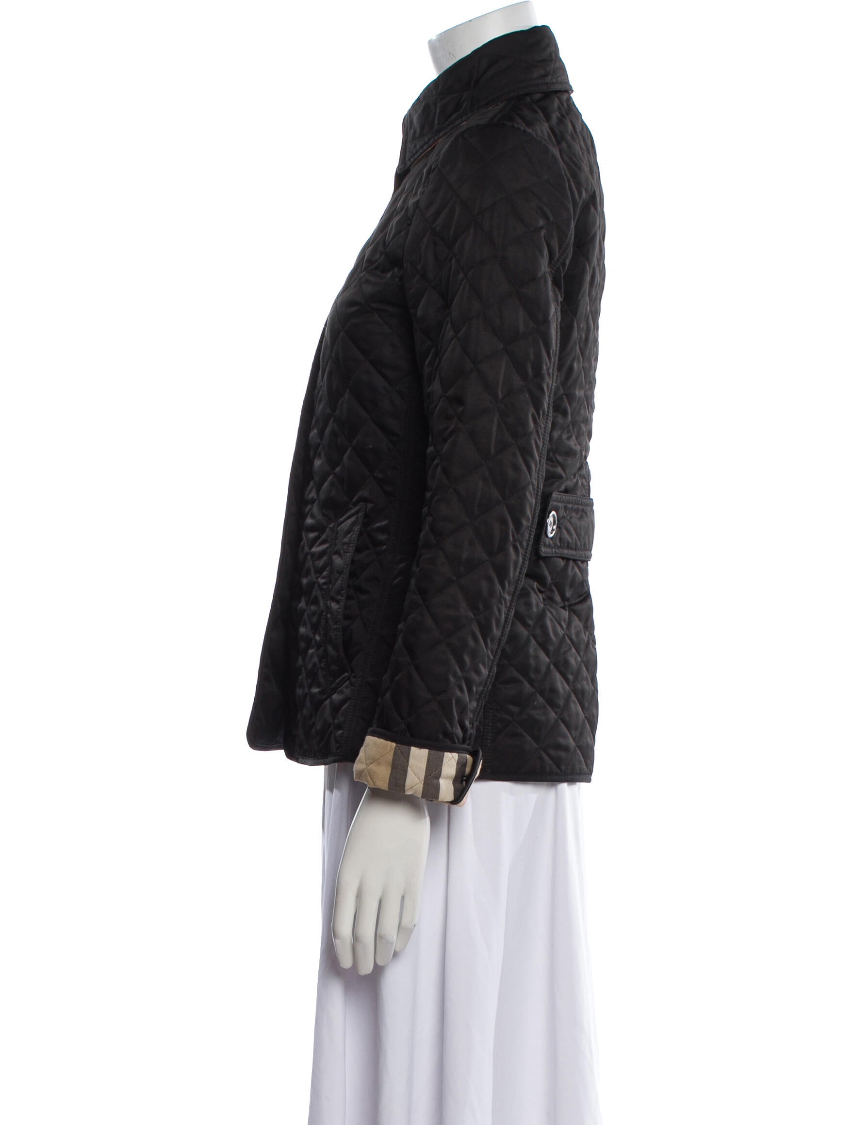 Burberry Brit Plaid Print Blazer