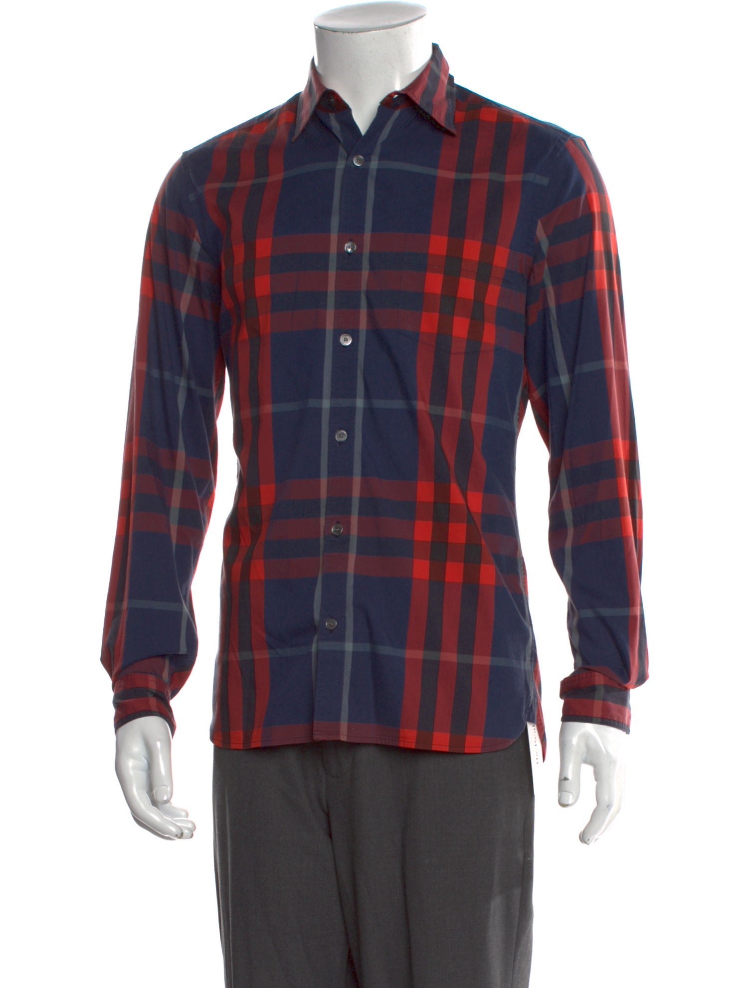 Burberry Brit House Check Pattern Long Sleeve Shirt