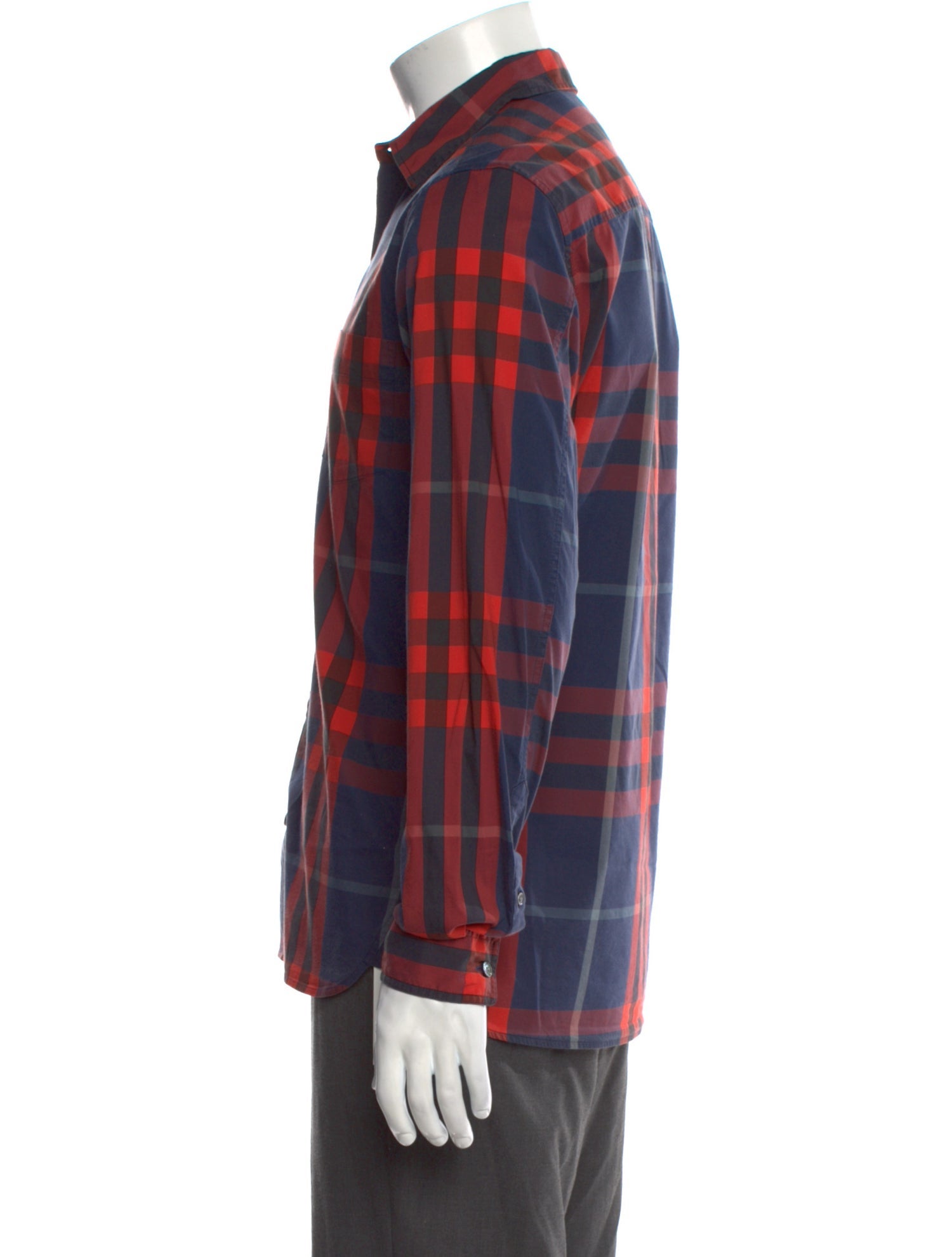 Burberry Brit House Check Pattern Long Sleeve Shirt