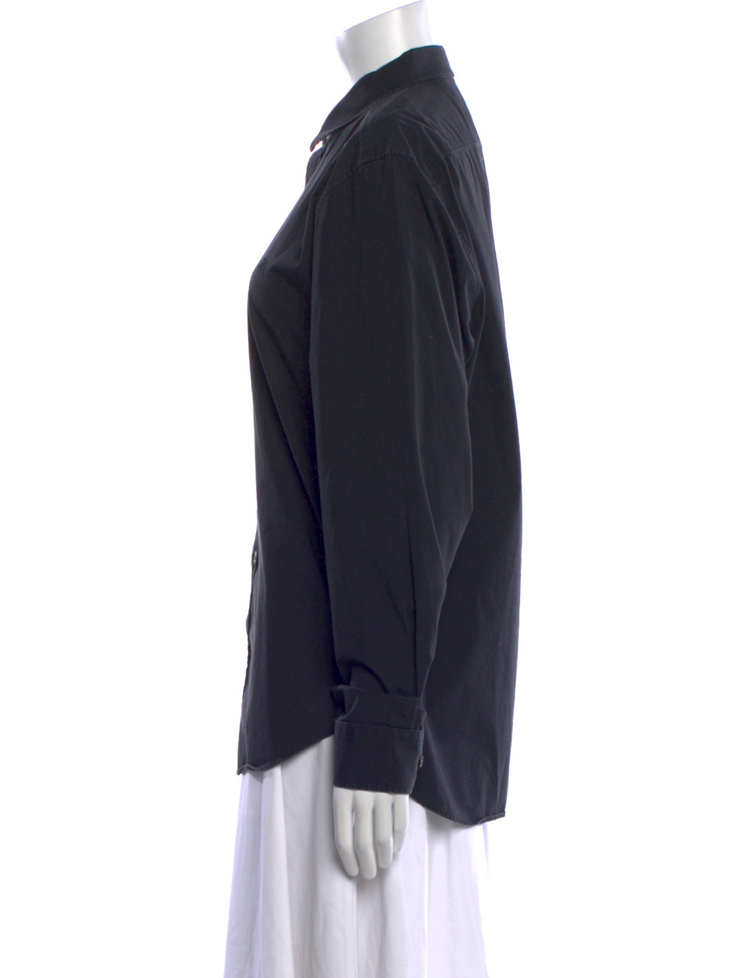 Burberry Brit Long Sleeve Button-Up Top