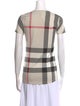 Burberry Brit Plaid Print Crew Neck T-Shirt