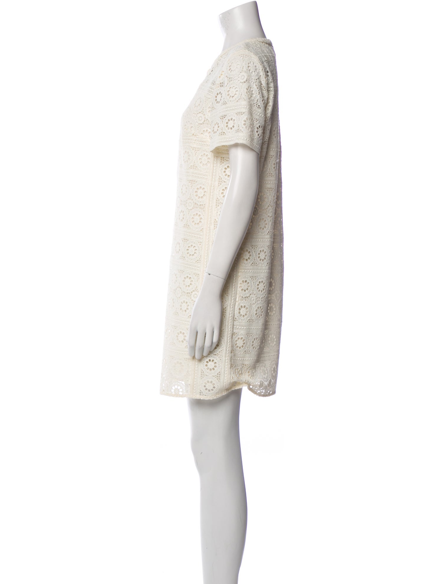 Burberry Brit Crew Neck Mini Dress