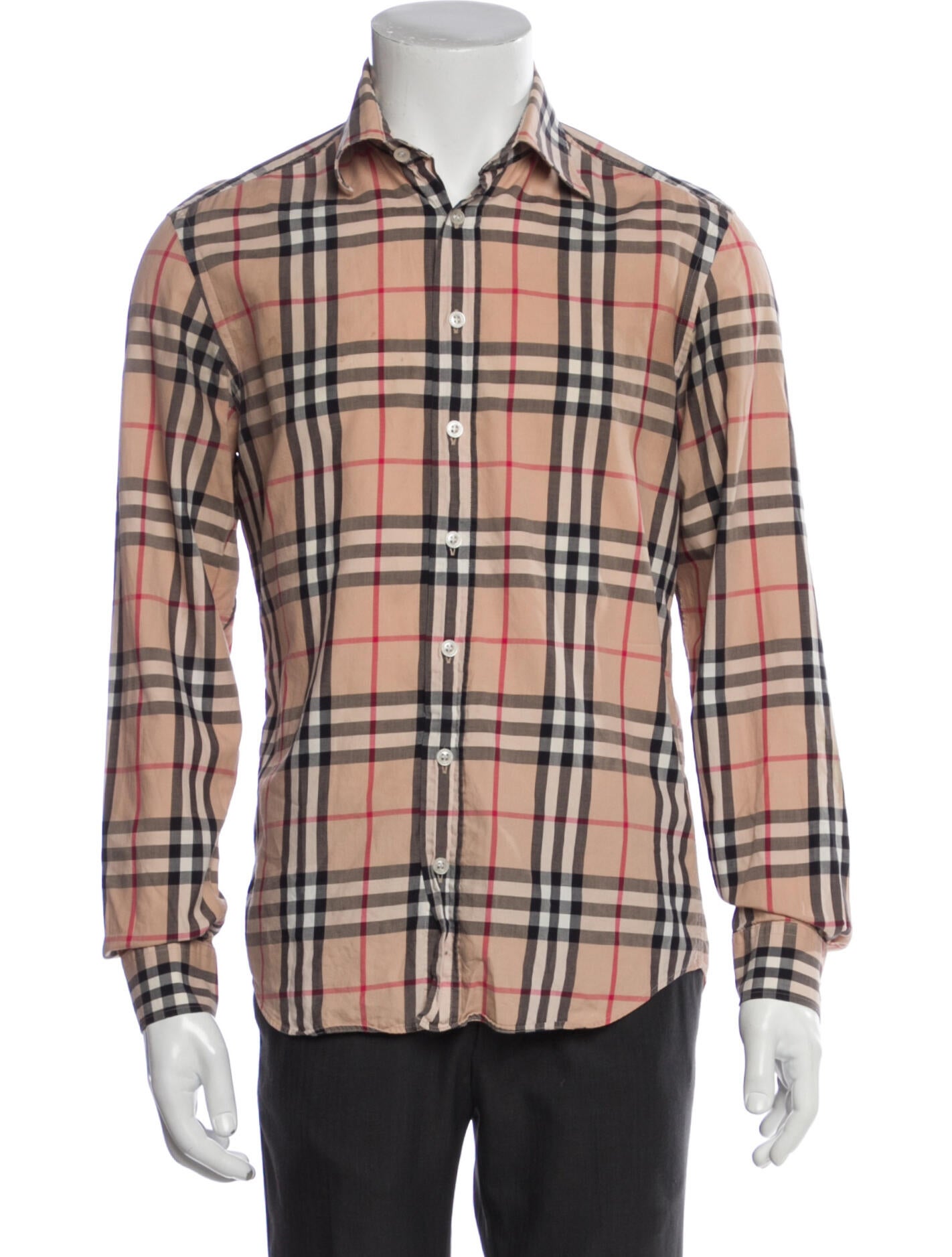 Burberry Brit Nova Check Pattern Long Sleeve Shirt