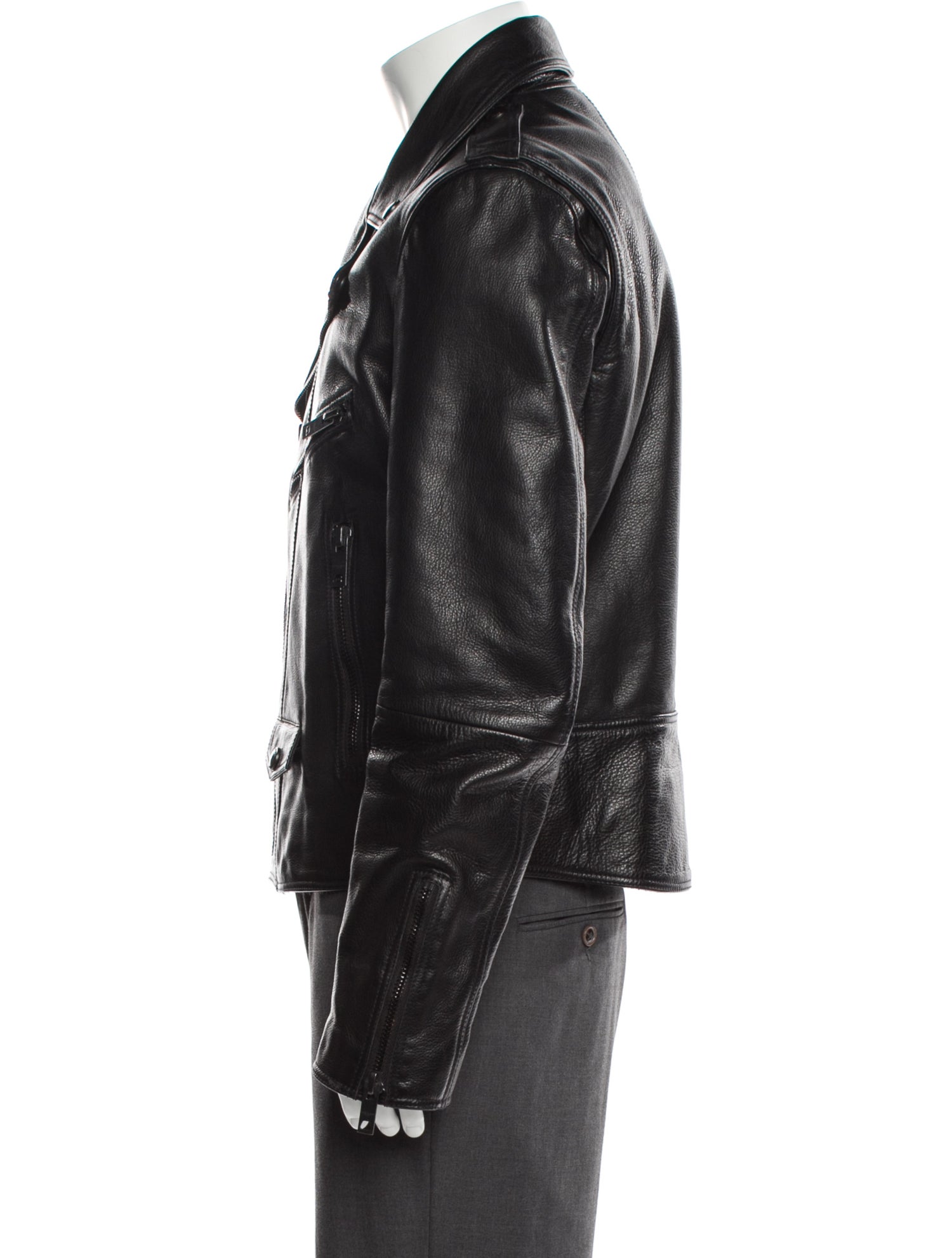 Burberry Brit Calf Leather Moto Jacket