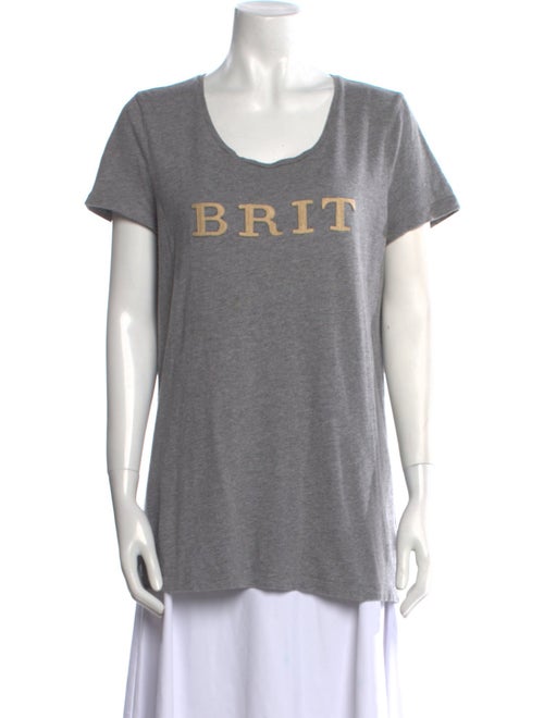 Burberry Brit Graphic Print Scoop Neck T-Shirt