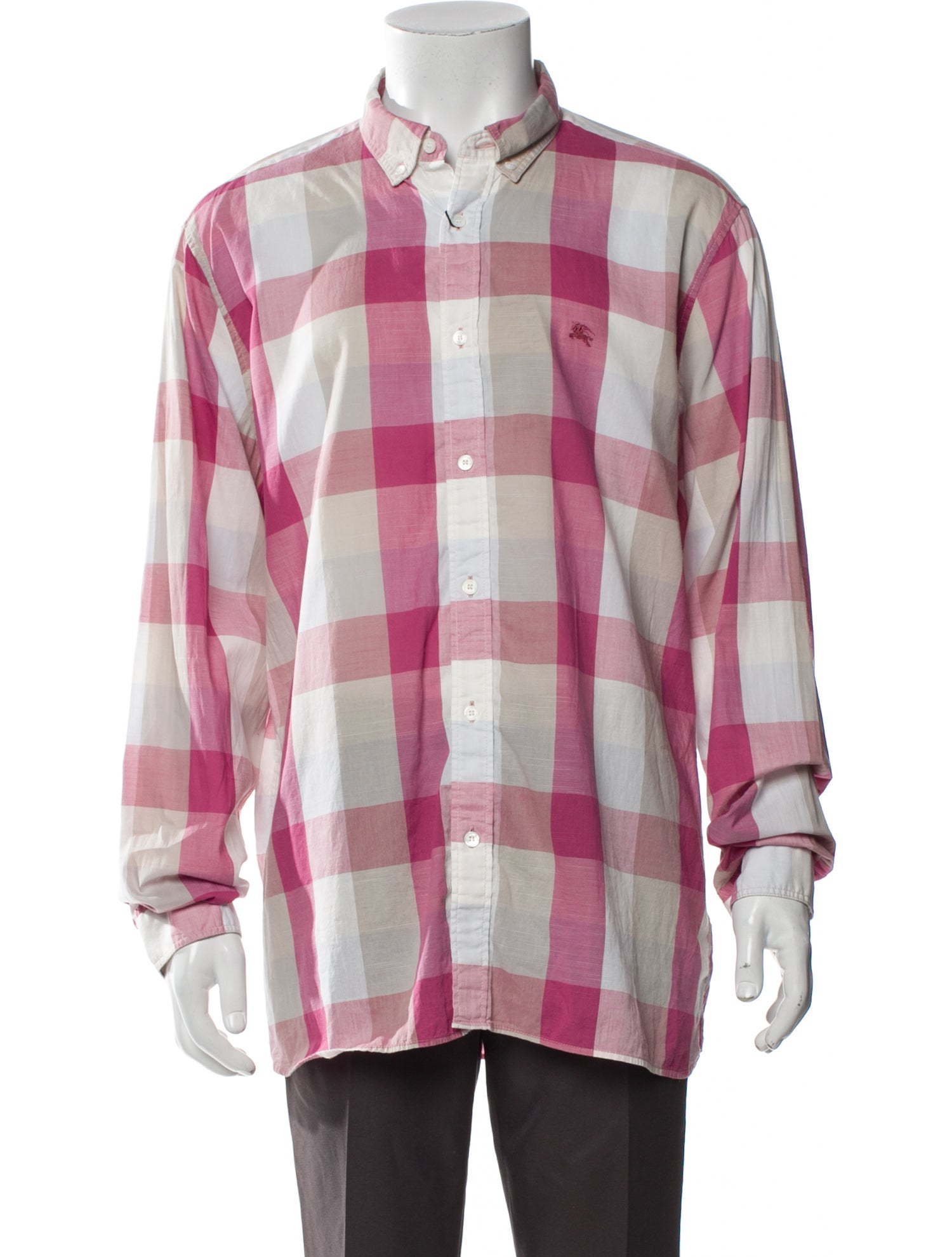 Burberry Brit Plaid Print Long Sleeve Shirt w/ Tags